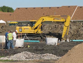 underground pipe installation